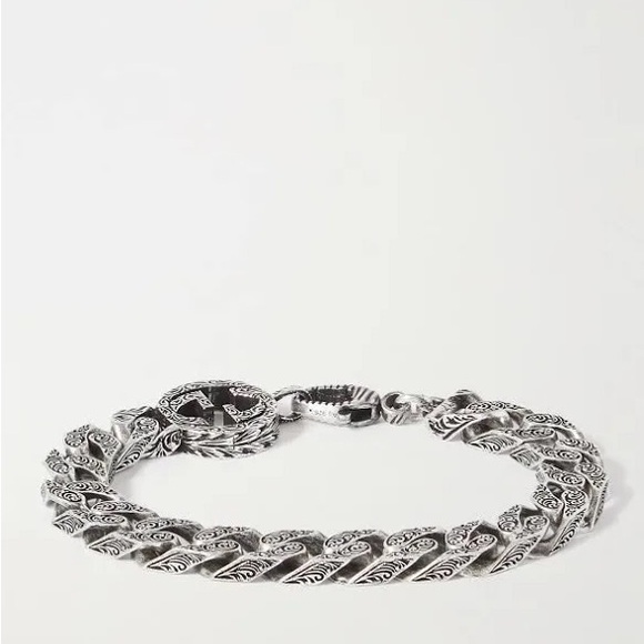 NWT Men’s Gucci Interlocking G Chain Bracelet 8.5” - Picture 15 of 17